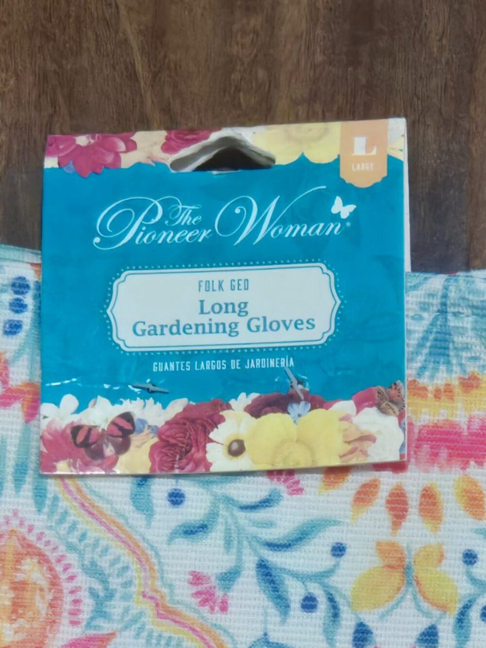 The Pioneer Woman Fok Geon Long Gardening Gloves NWT Floral Grip Outdoor Work